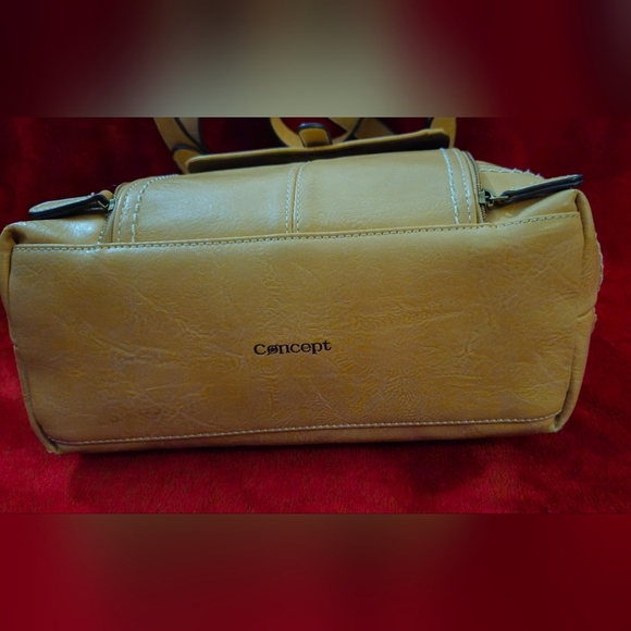 Born Concept Light Tan Faux Leather Tote Bag - Picture 2 of 12